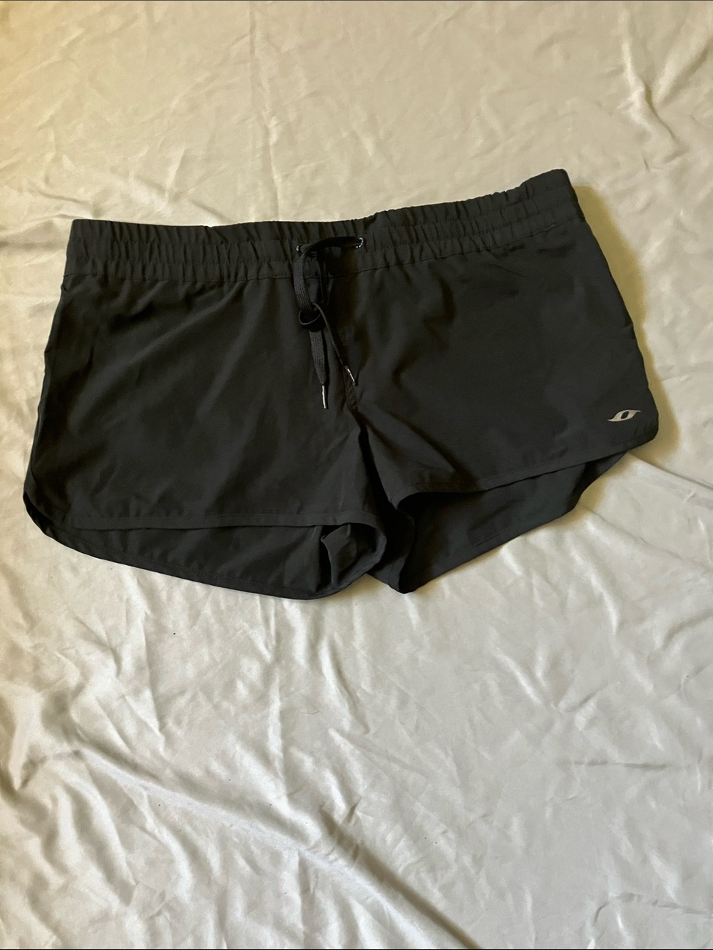Oxide Black Women’s Athletic Shorts with Drawcord